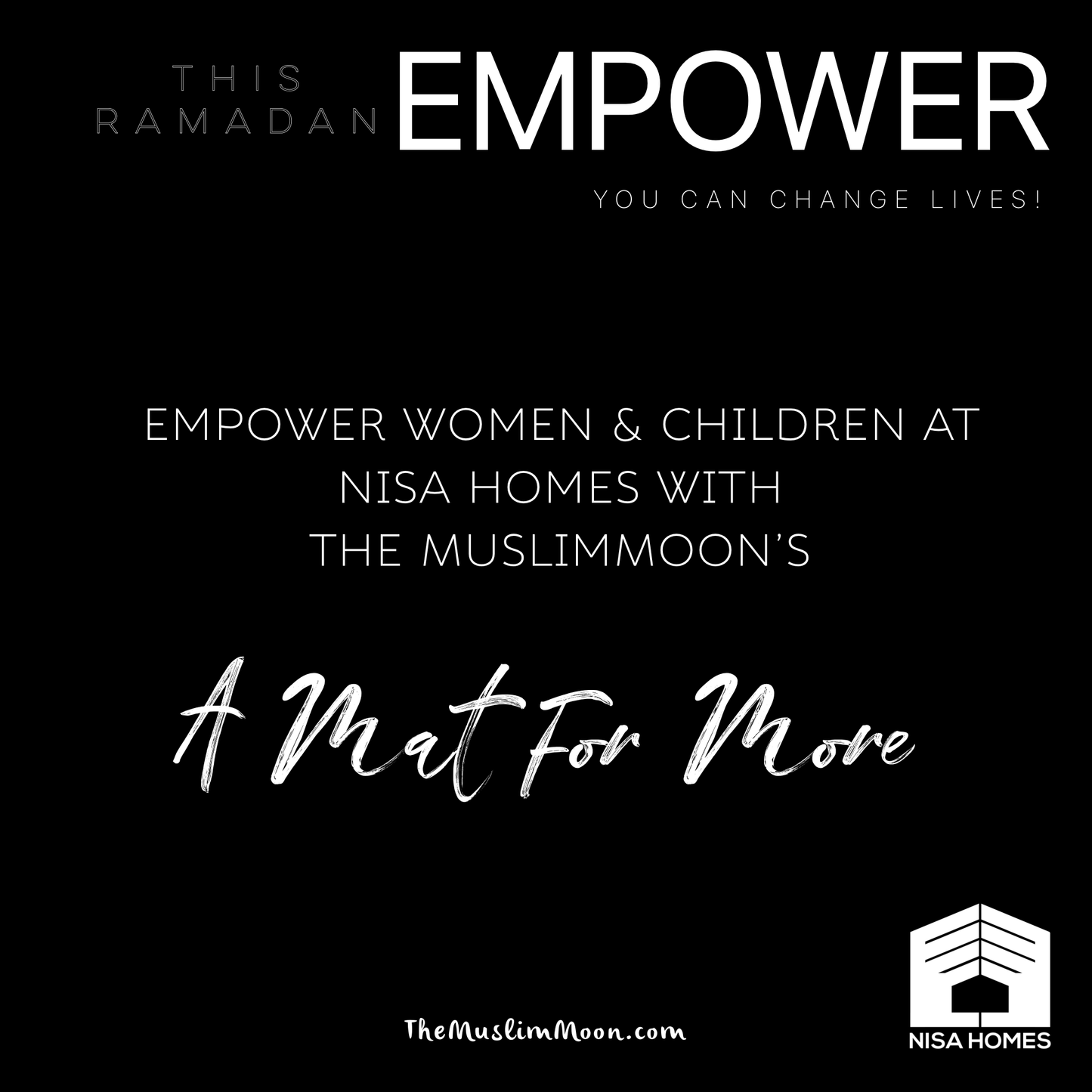 A Mat For More - Donate a mat to Nisa Homes - Sadaqa Jariya